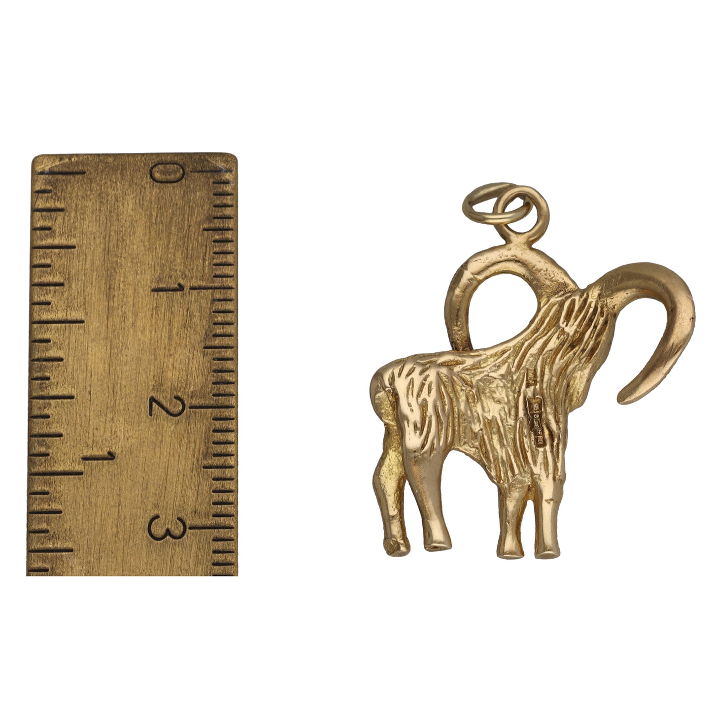 9ct Gold Ram Pendant