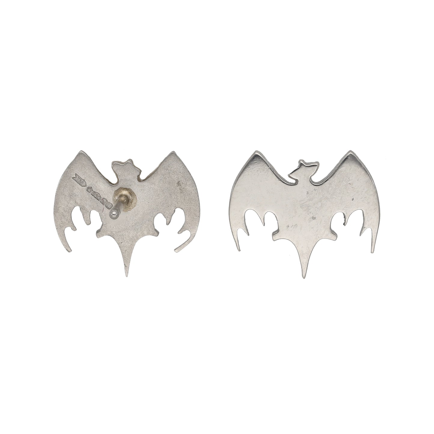 Platinum Bat Earrings