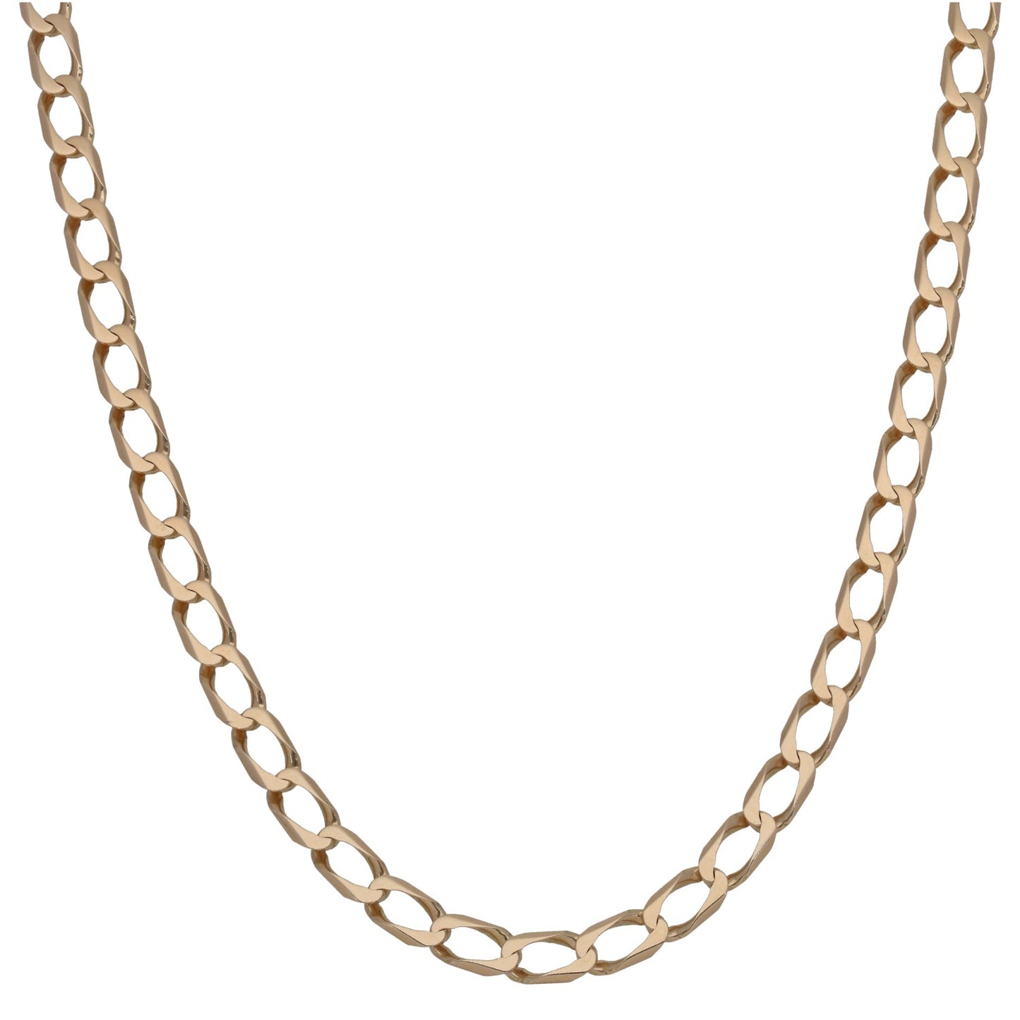 9ct Gold Curb Chain 22"