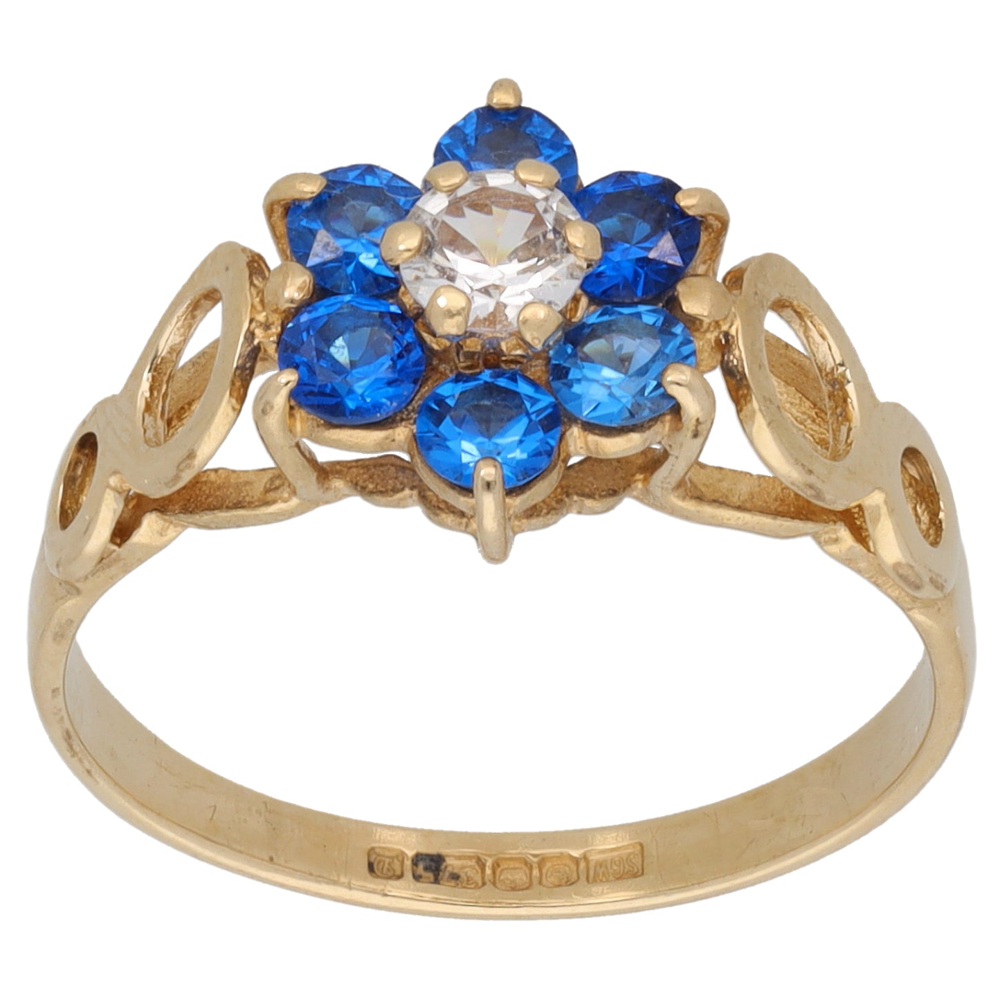 9ct Gold Imitation Dress/Cocktail Ring Size M