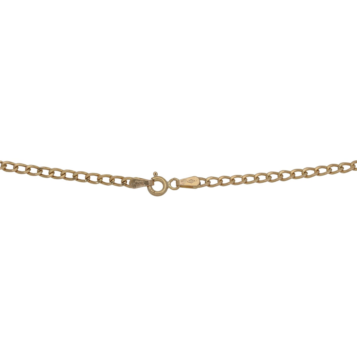 9ct Gold Curb Chain 18"