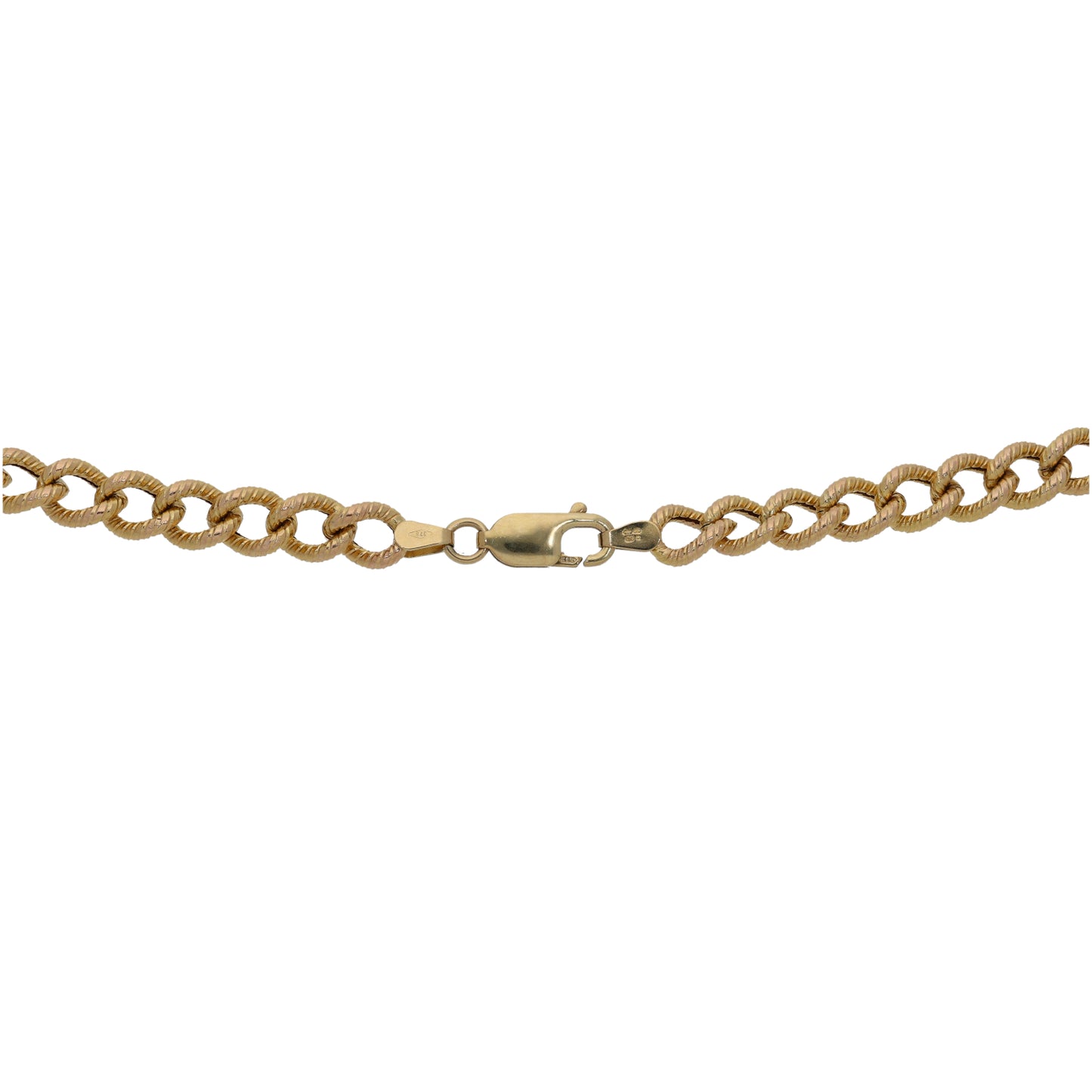 9ct Gold Curb Chain 18"