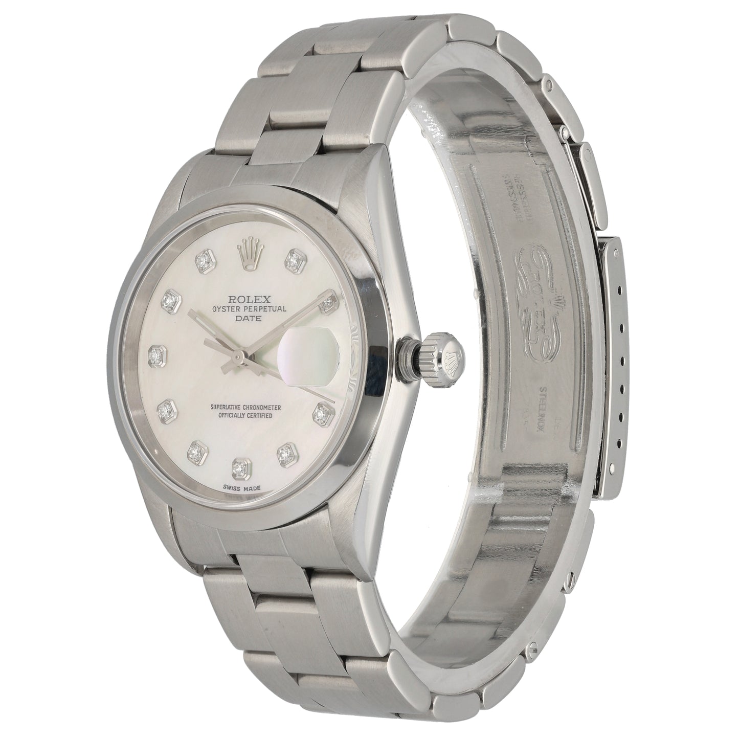 Rolex Date 15200 34mm Stainless Steel Watch