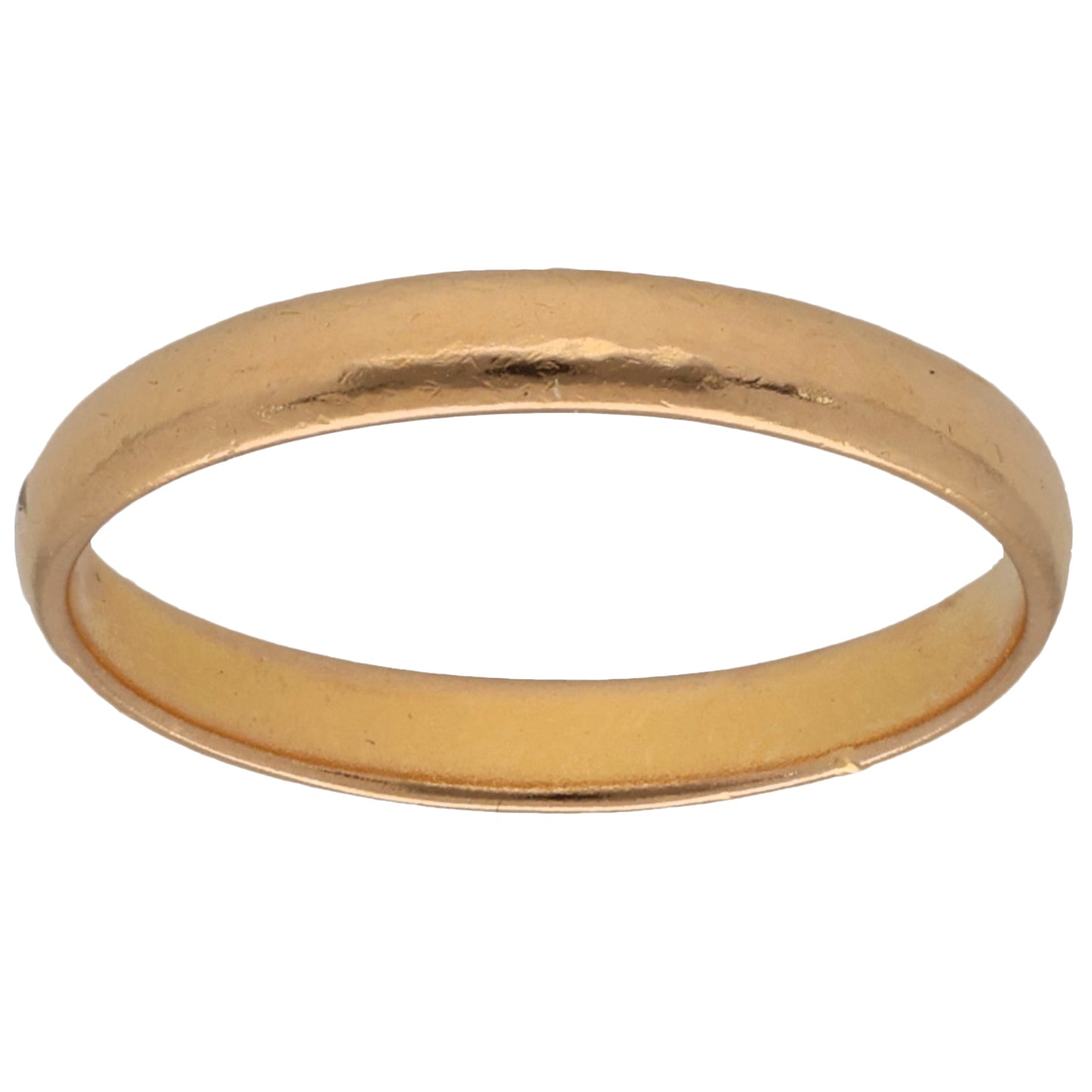 22ct Gold Plain Wedding Ring Size Q