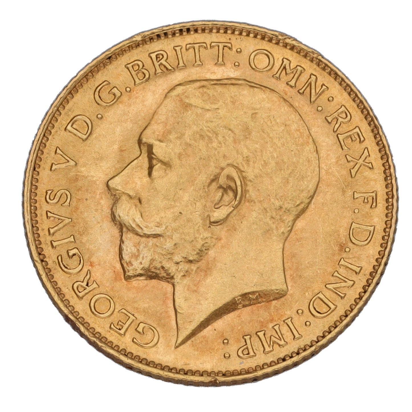 22ct Gold King George V Half Sovereign Coin 1913