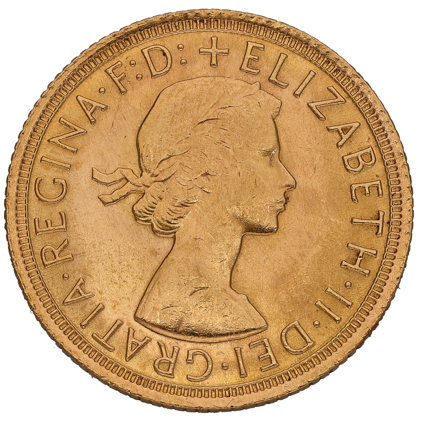 22ct Gold Queen Elizabeth II Full Sovereign Coin 1967