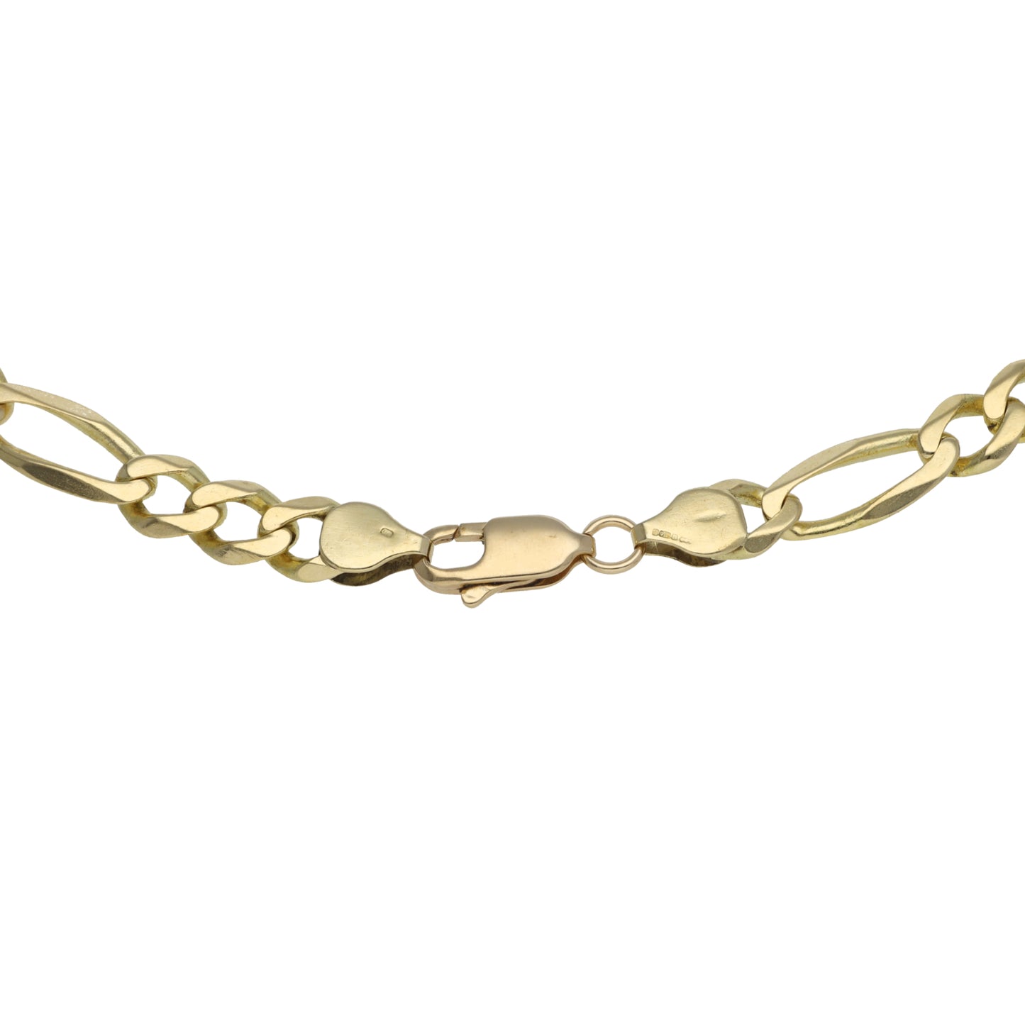 9ct Gold Figaro Chain 19"