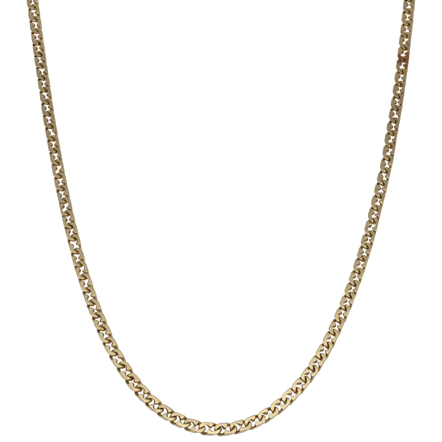 9ct Gold Curb Chain 16"