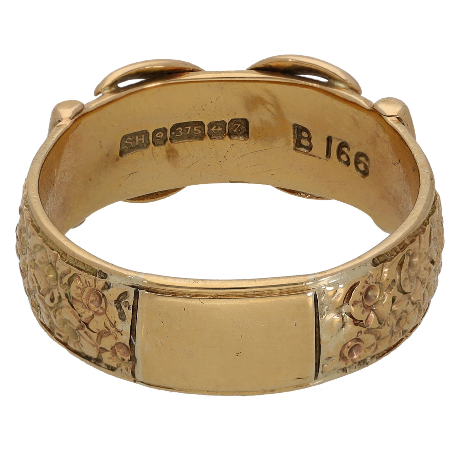 9ct Gold Buckle Ring Size Z