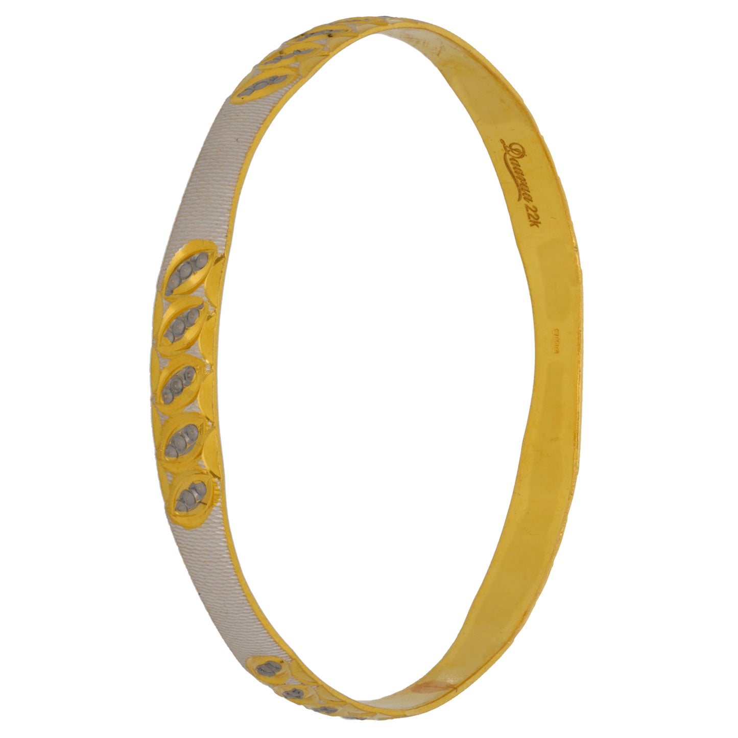 22ct Bicolour Gold Bangle