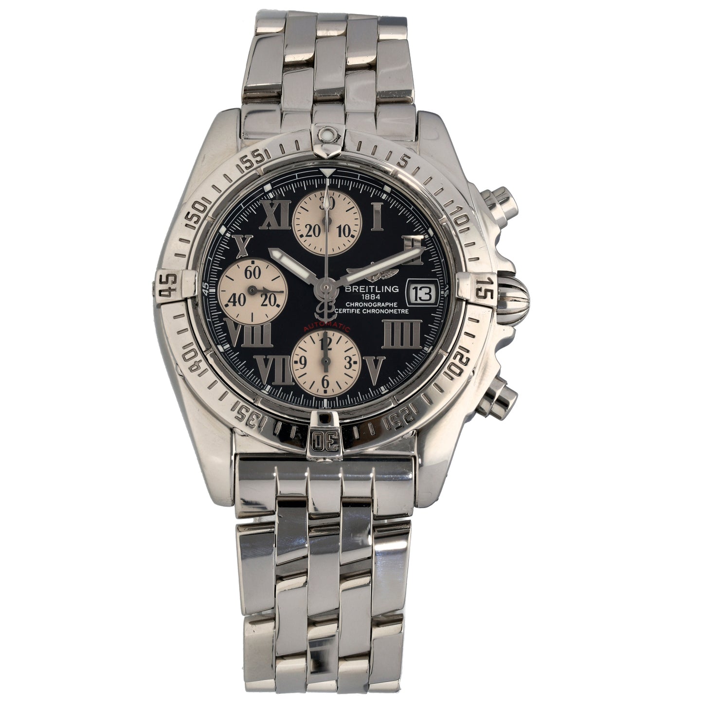 Breitling Cockpit A13358 39mm Stainless Steel Watch