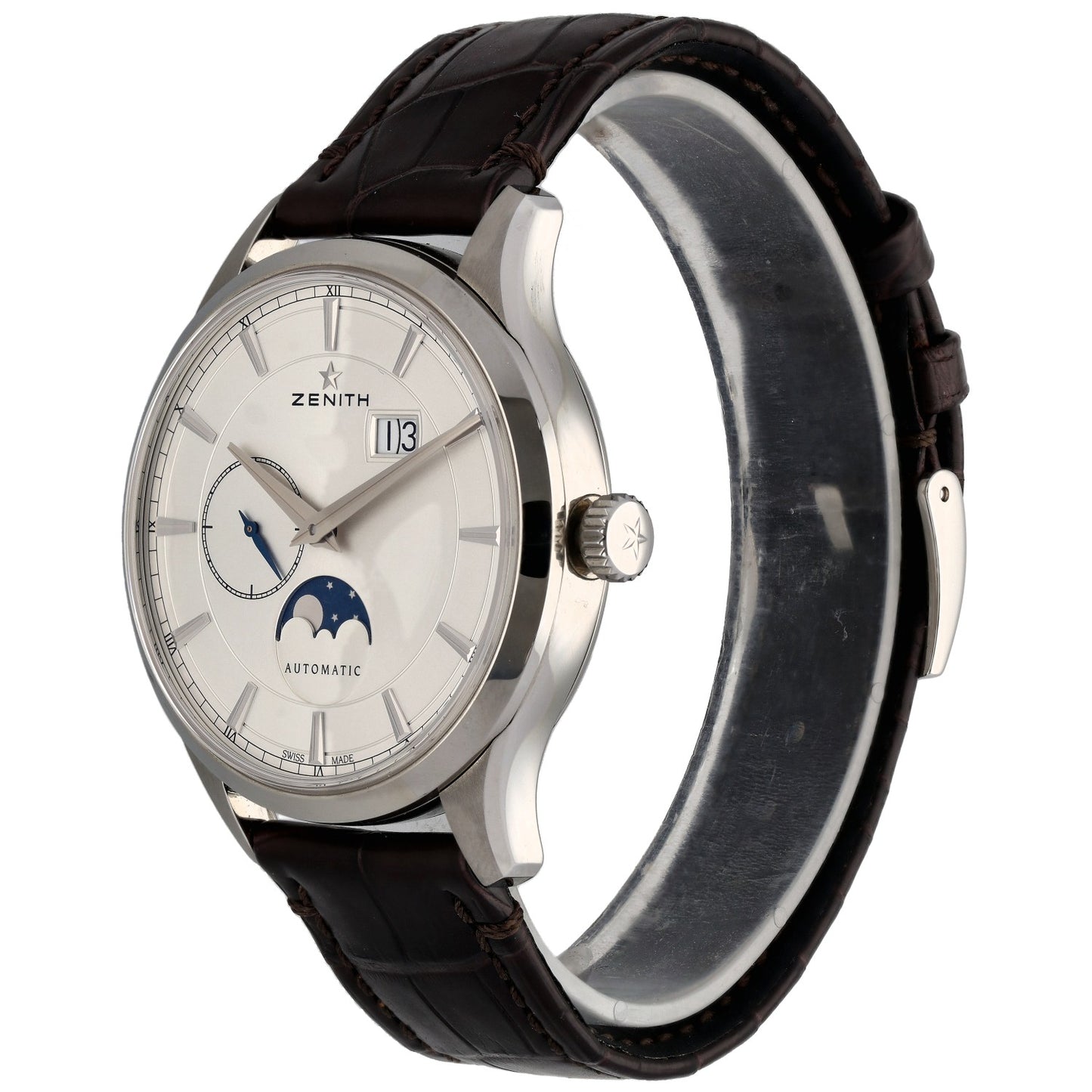 Zenith Elite Moonphase 03.2143.691/01.C498 40mm Stainless Steel Watch