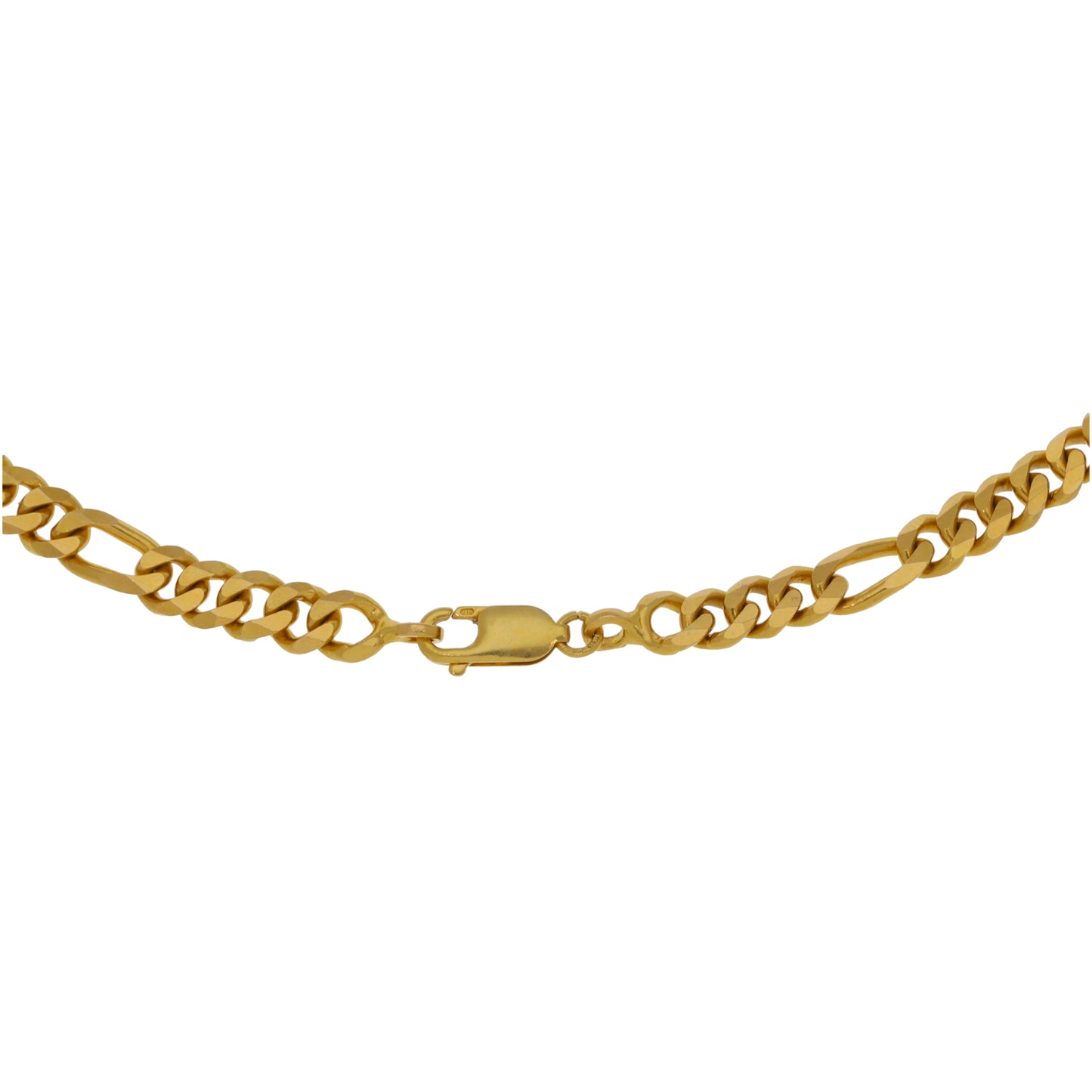 22ct Gold Figaro Chain 22"