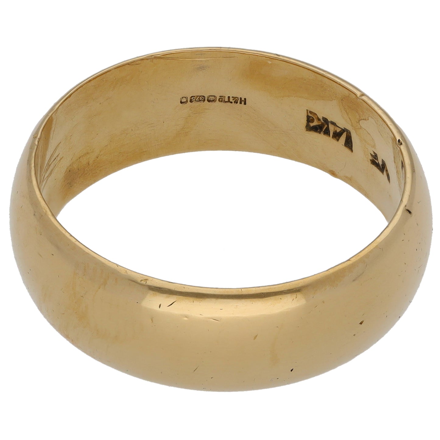 9ct Gold Plain Wedding Ring Size W