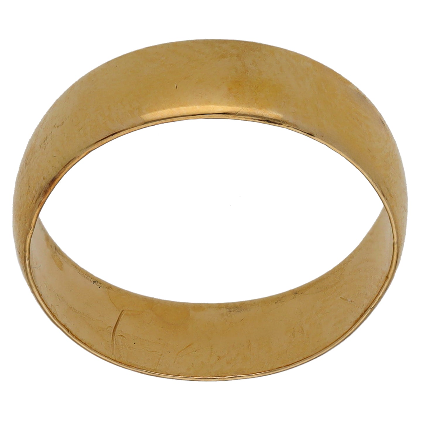 9ct Gold Plain Wedding Ring Size P