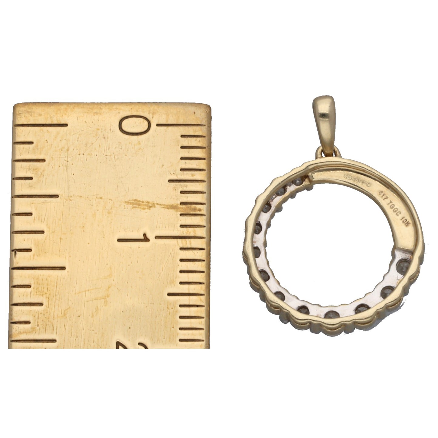 9ct Gold 0.41ct Diamond Dress/Cocktail Pendant