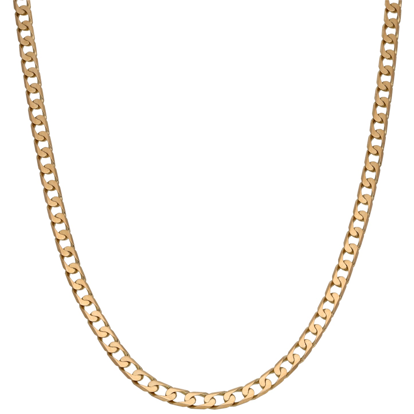 9ct Gold Curb Chain 18"