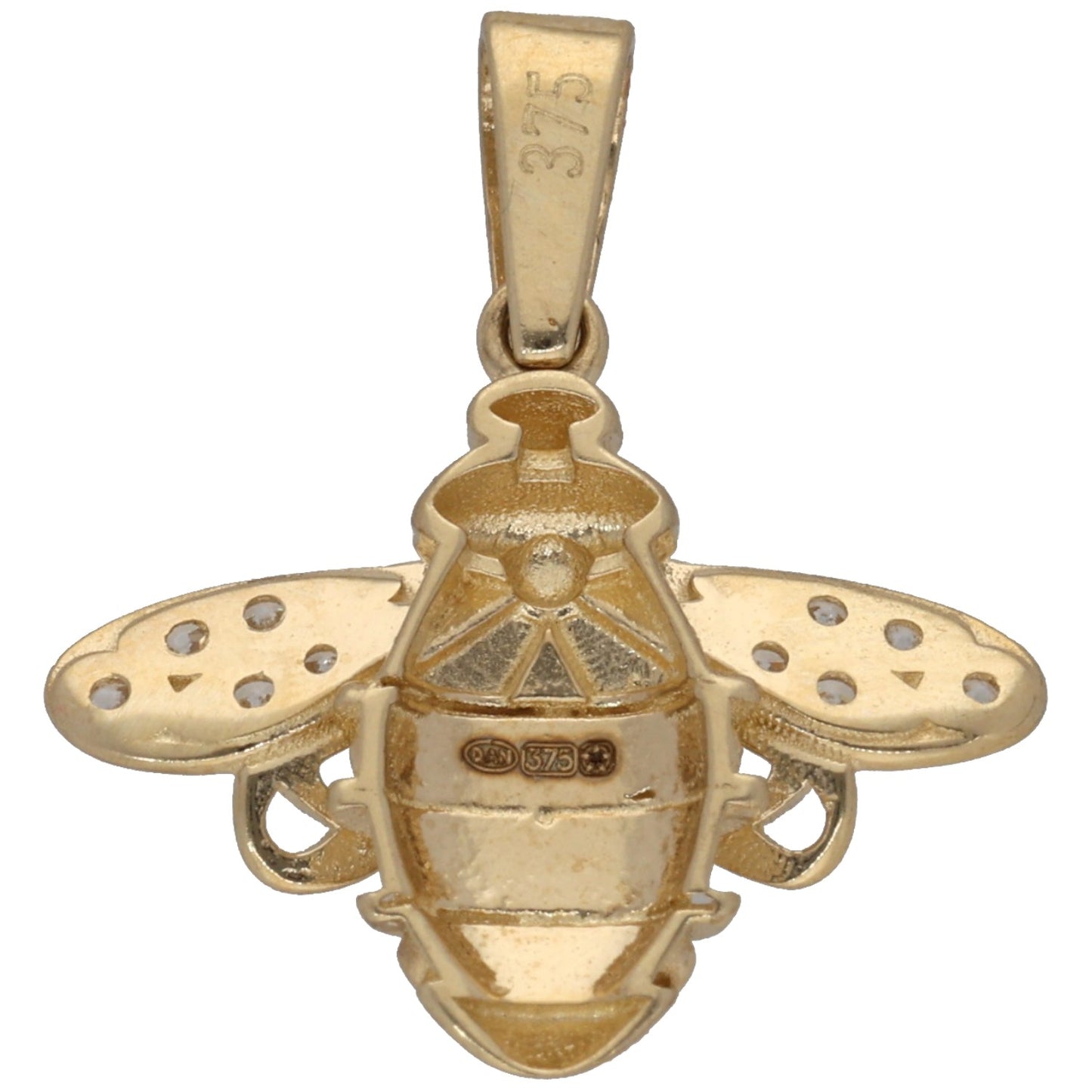 New 9ct Gold Imitation Gems Bee Pendant