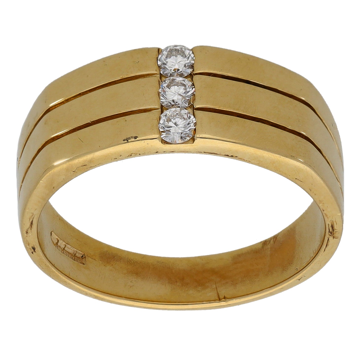 9ct Gold Cubic Zirconia Alternative Ring Size U