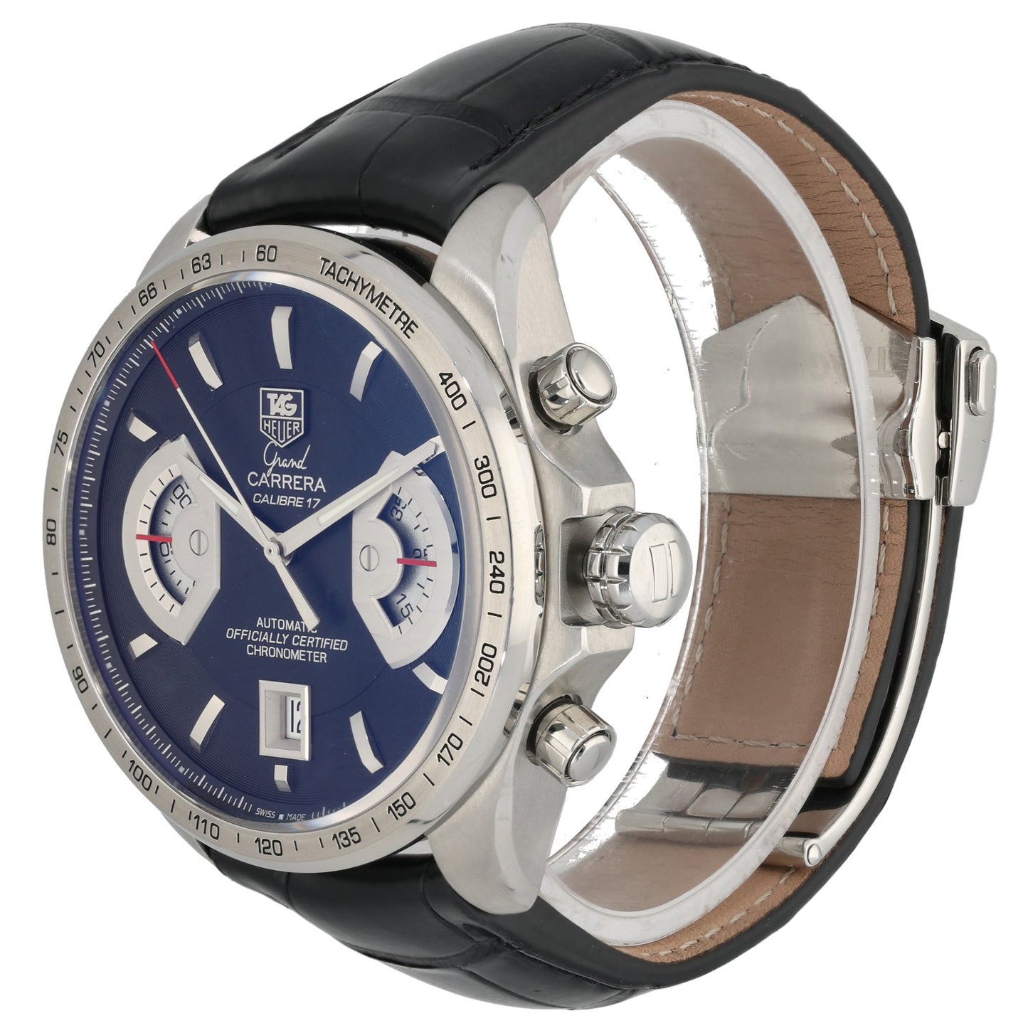Tag Heuer Grand Carrera CAV511A 43mm Stainless Steel Watch