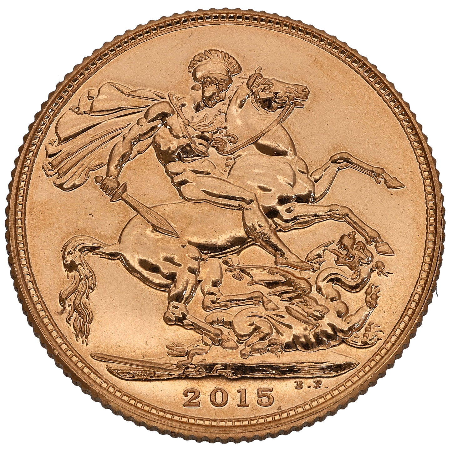 22ct Gold Queen Elizabeth II Full Sovereign Coin 2015