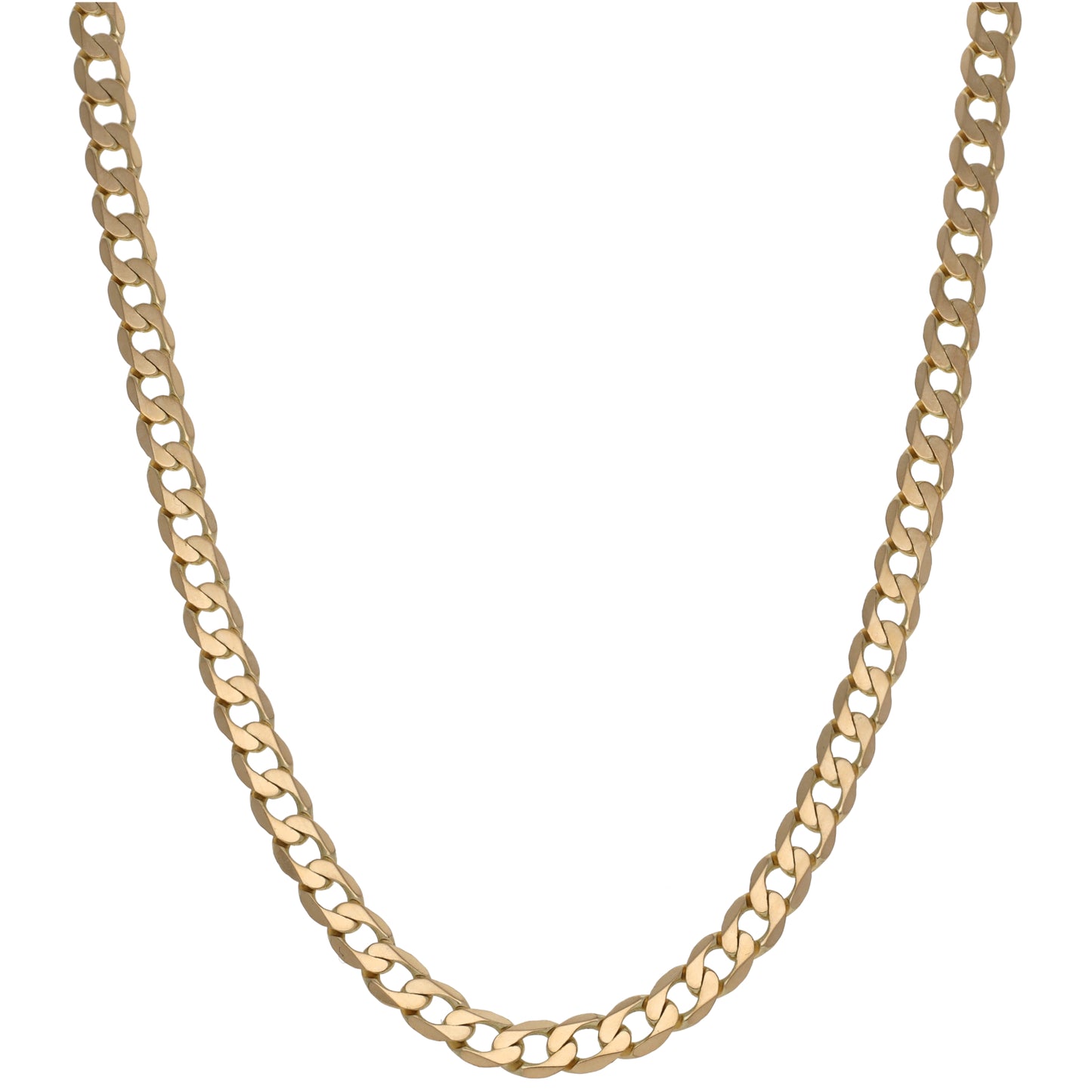 9ct Gold Curb Chain 22"