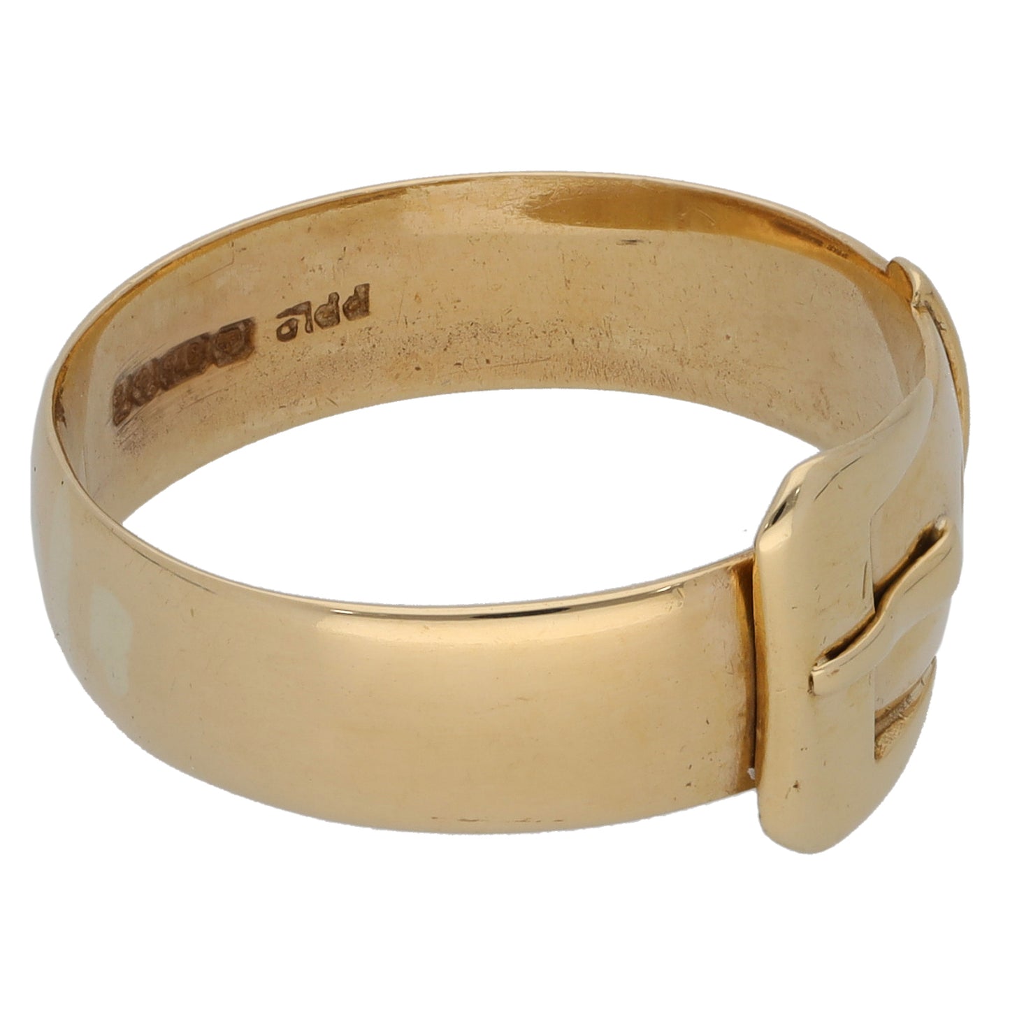 9ct Gold Buckle Ring Size U