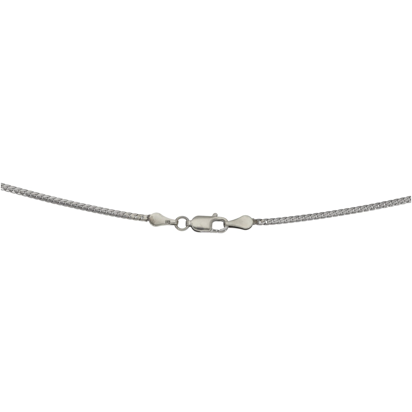 9ct White Gold 0.06ct Diamond Fancy Necklace 16"