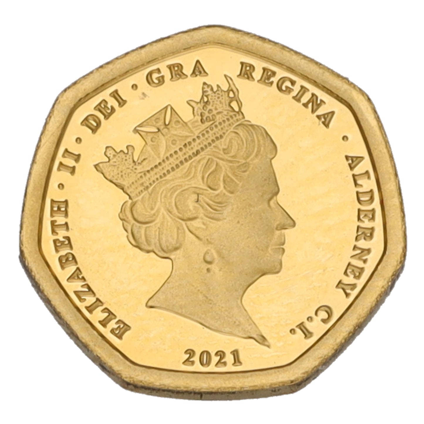 22ct Gold Queen Elizabeth II Decimalisation Eighth Sovereign Coin 2021