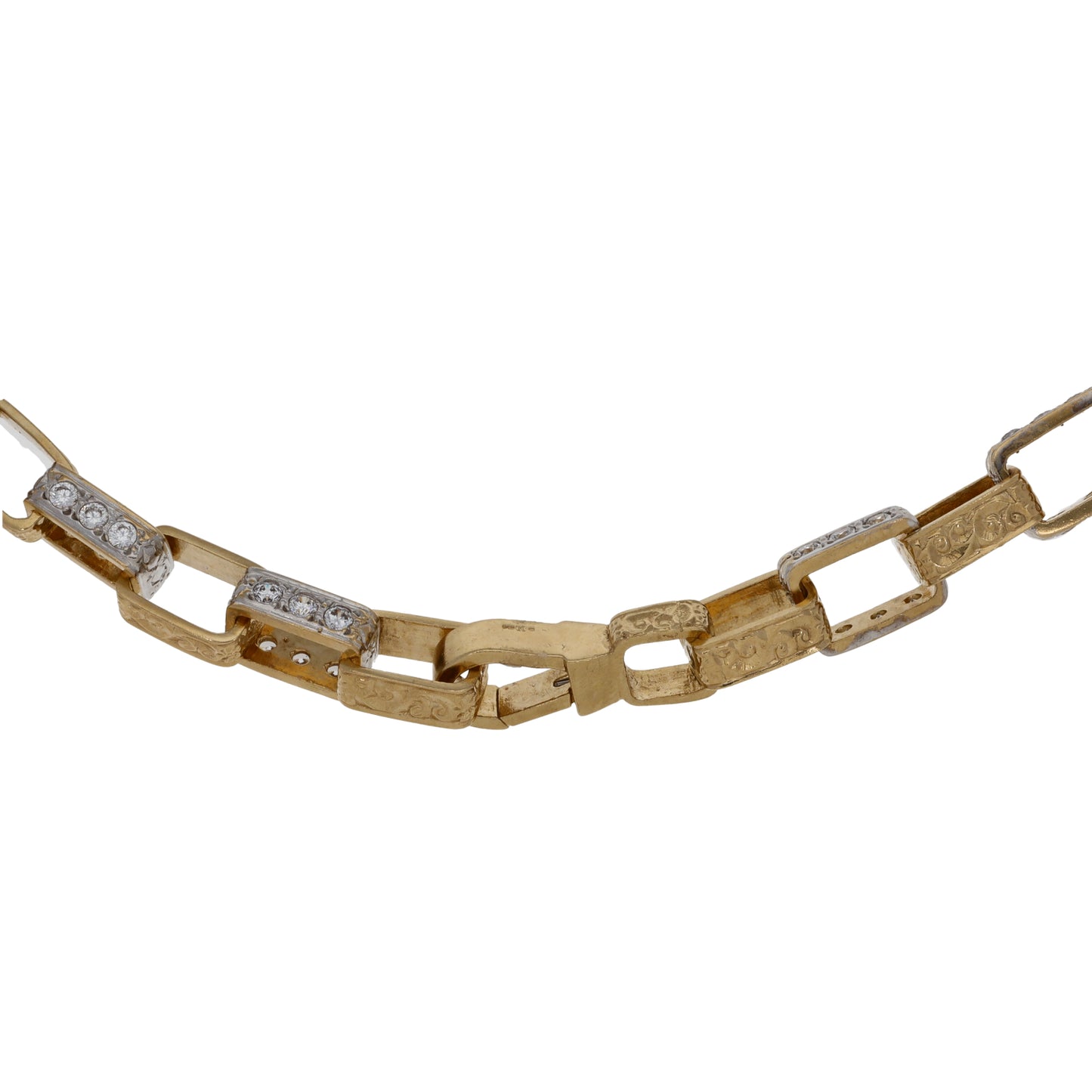 9ct Gold Cubic Zirconia Other Chain 22"