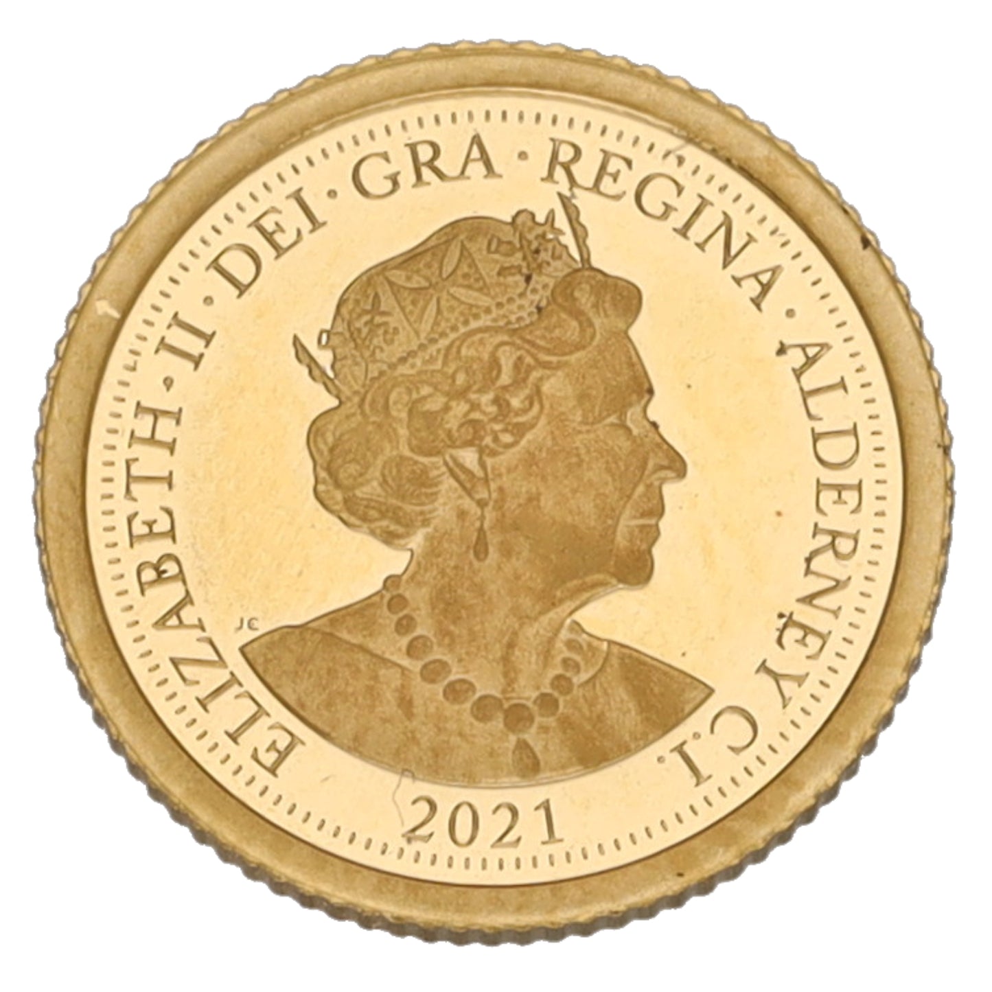 22ct Gold George & Dragon Eighth Sovereign Coin 2021