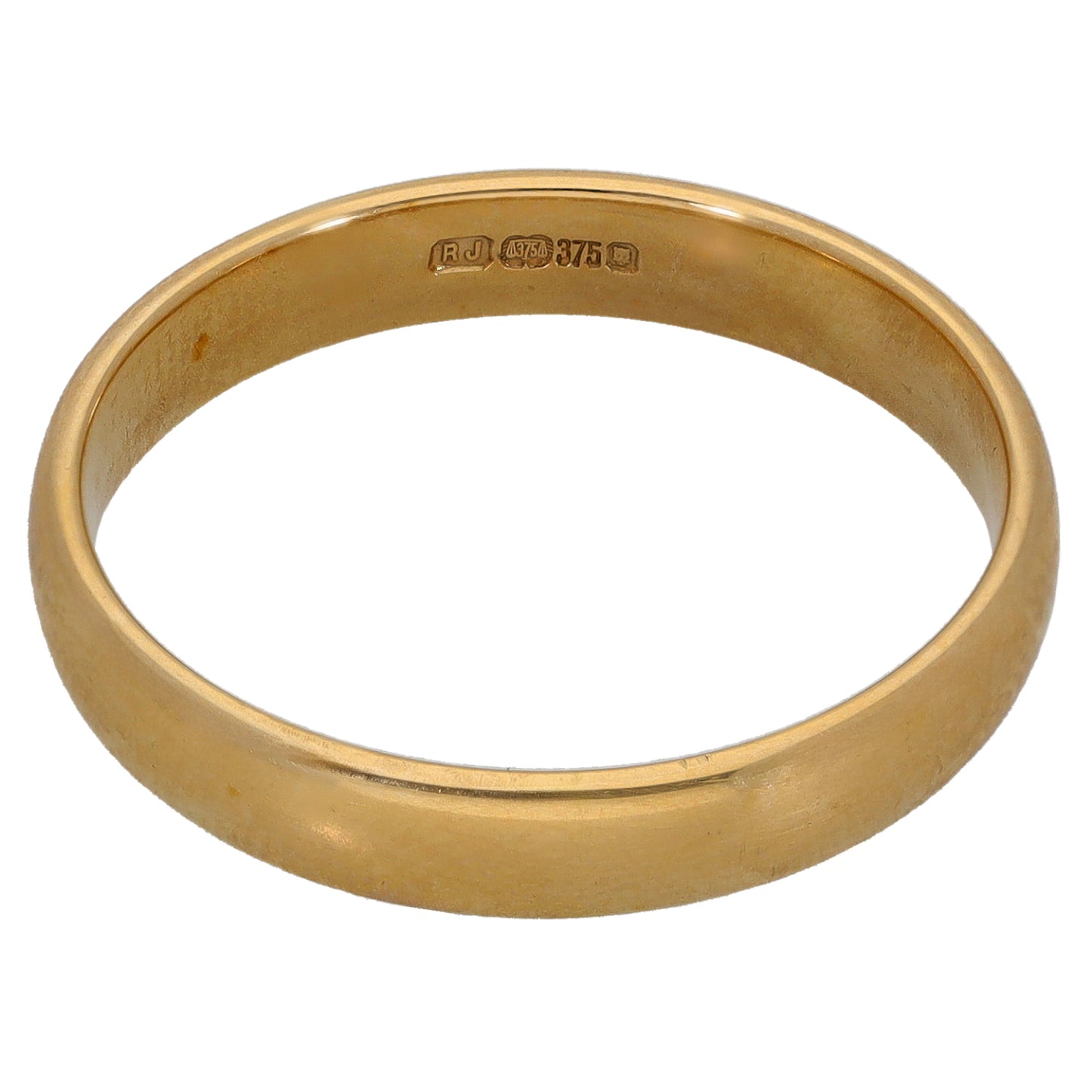 9ct Gold Plain Wedding Ring Size T