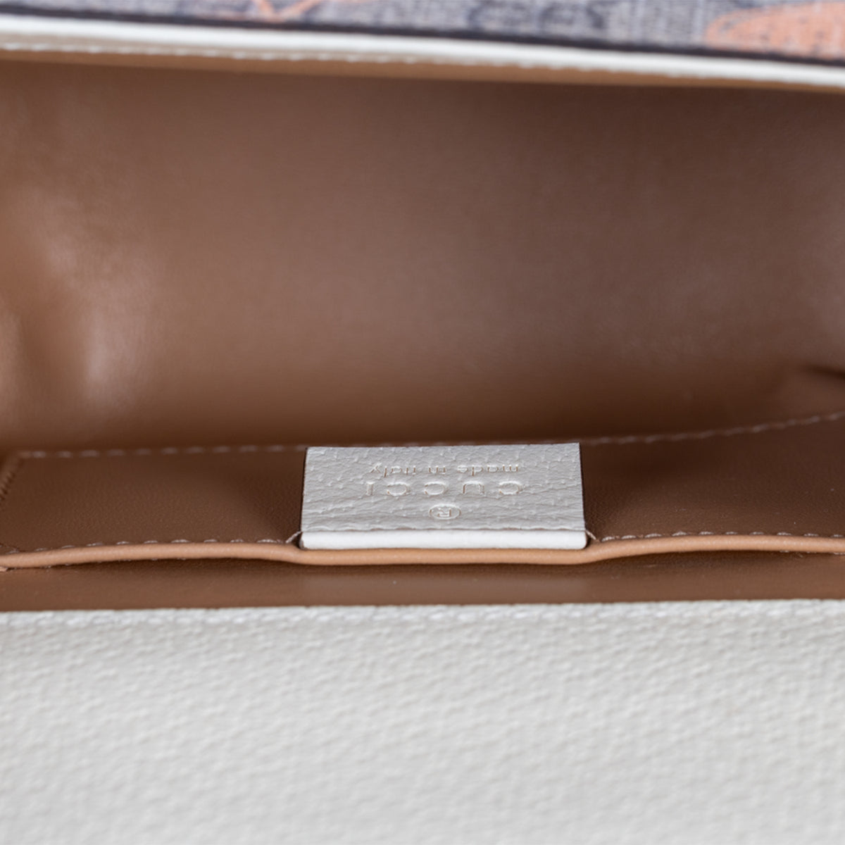 Gucci Small Padlock Berry Print GG Monogram Coated Canvas Crossbody Bag - Beige