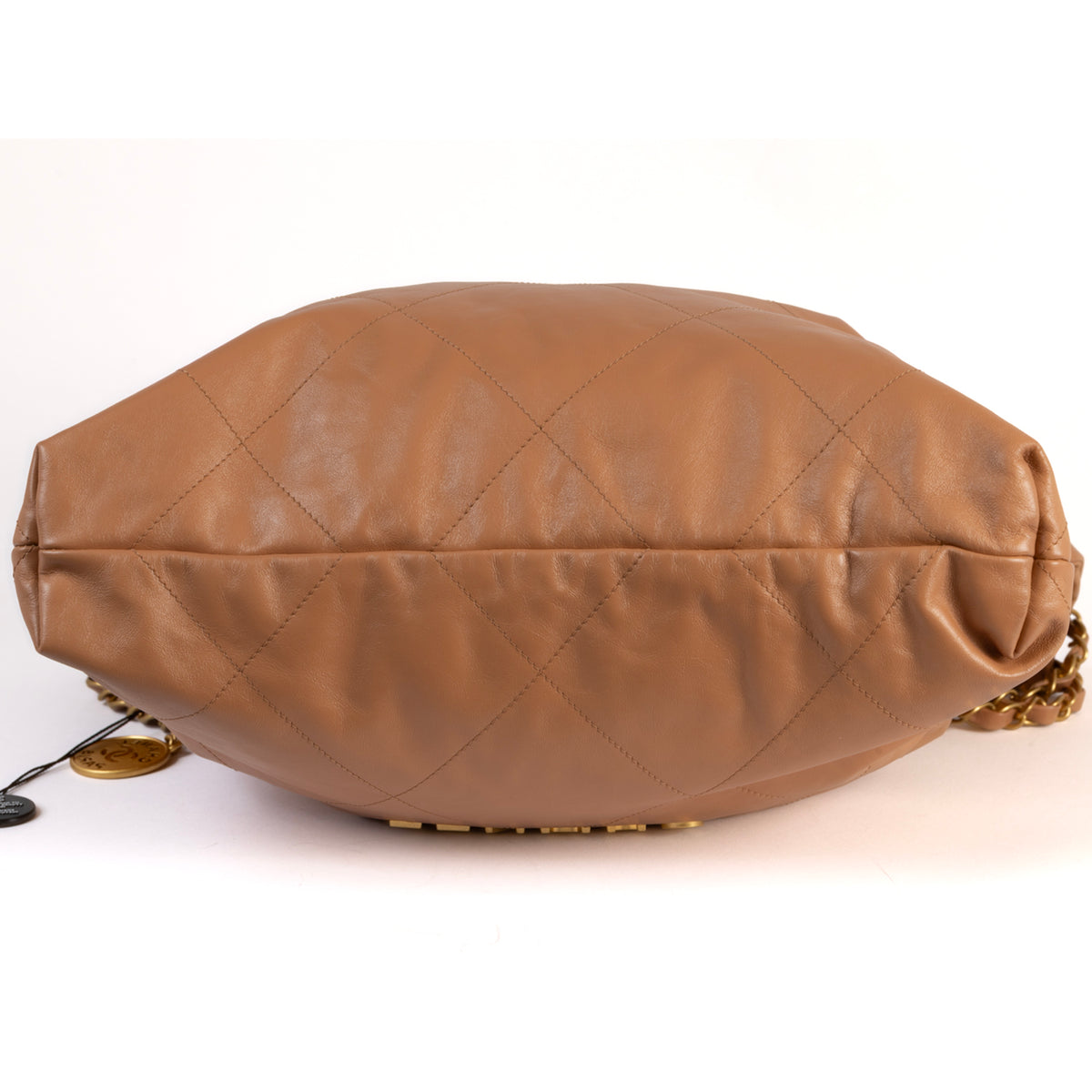 Chanel 22 Plain Leather Tote Bag - Brown