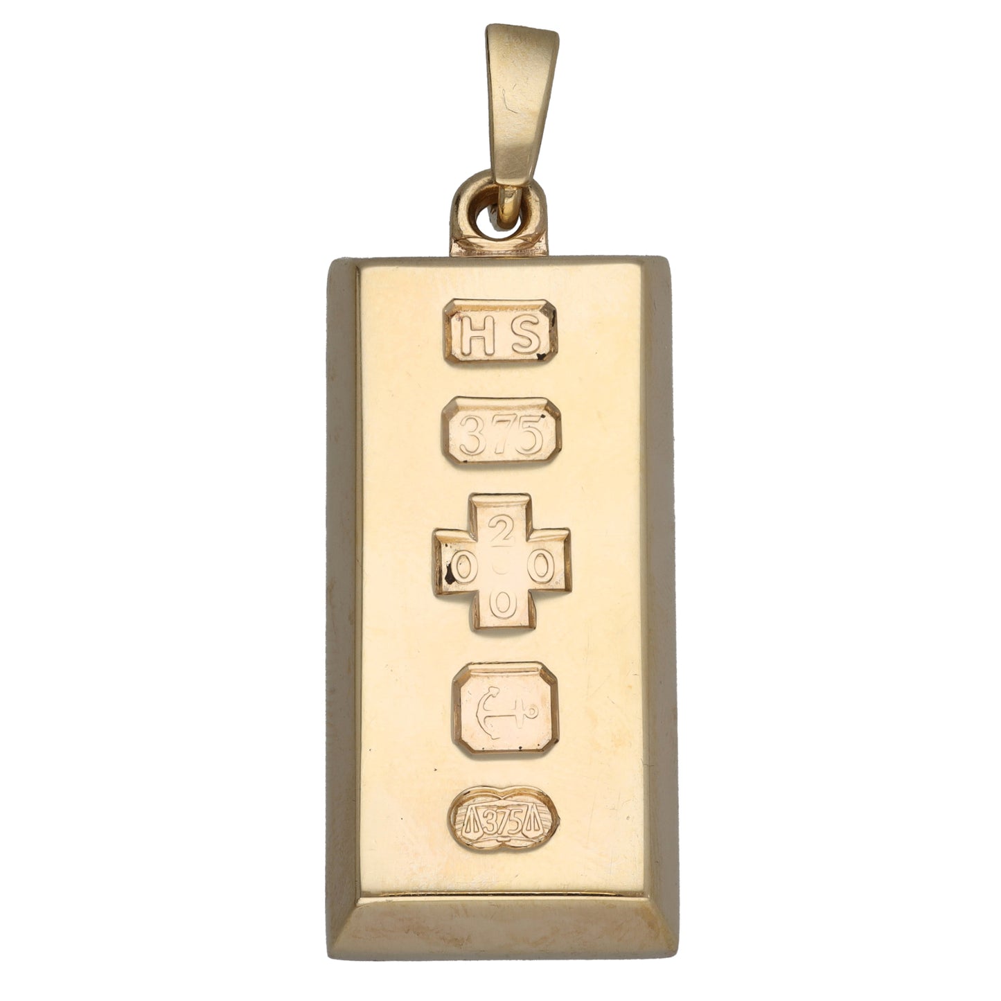 9ct Gold Ingot Pendant