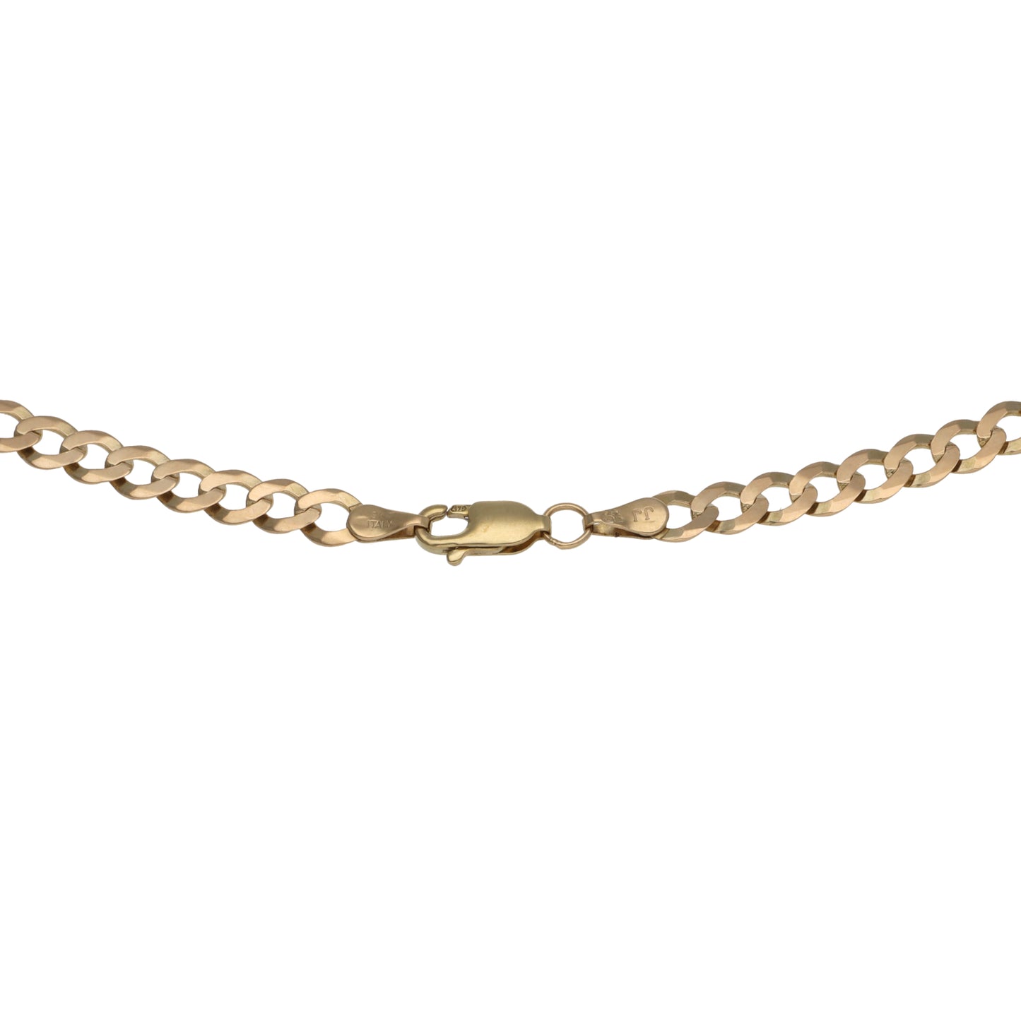 9ct Gold Curb Chain 18"