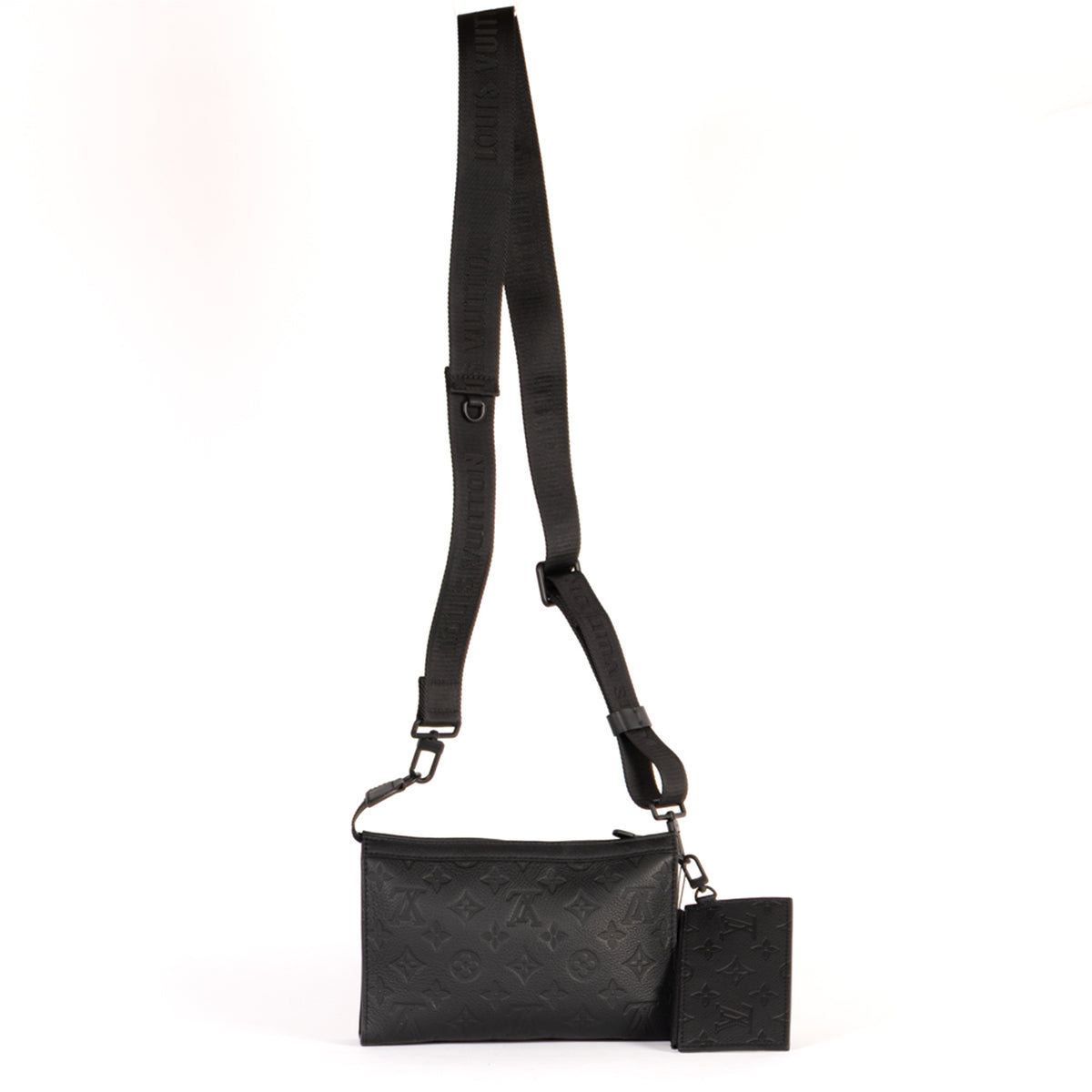 Louis Vuitton Gaston Wearable Wallet Emprinte Crossbody Bag - Black