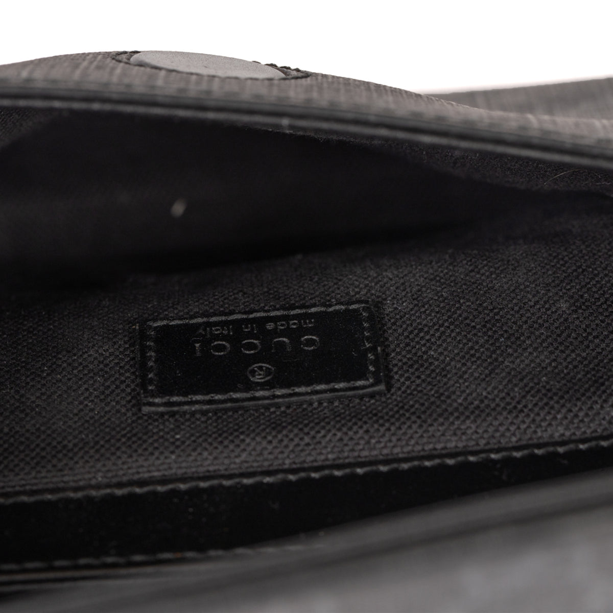 Gucci GG Supreme Belt Bag Monogram Coated Canvas Bag - Black