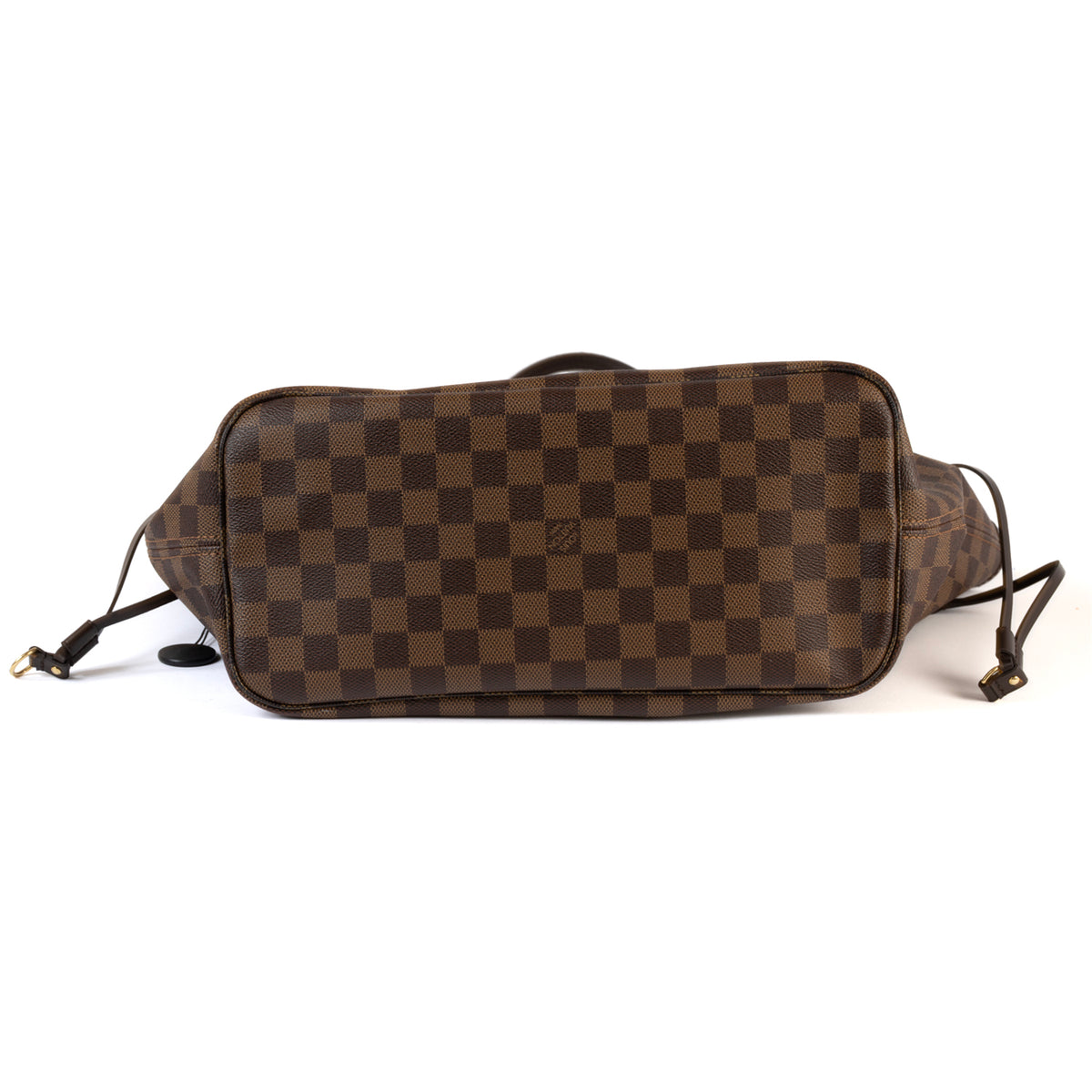 Louis Vuitton Neverfull MM With Pouch Damier Leather Tote Bag - Brown