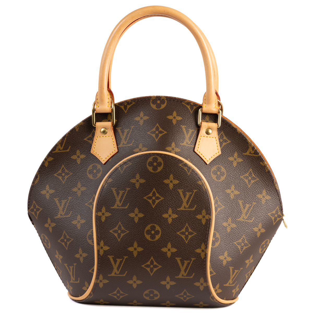 Louis Vuitton Ellipse MM Monogram Leather Dome Satchel Bag - Brown