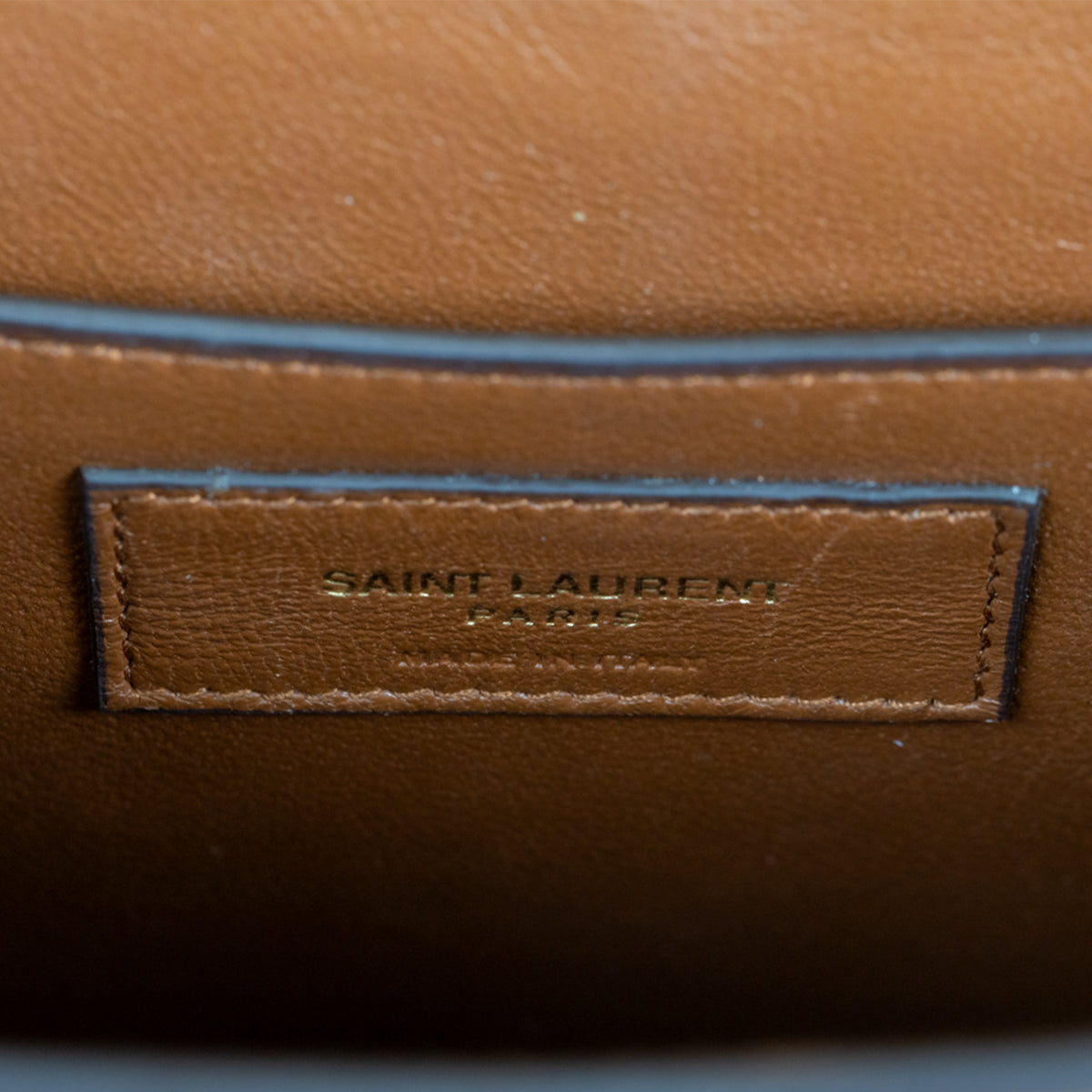 Yves Saint Laurent Manhatten Plain Leather Crossbody Bag - Brown