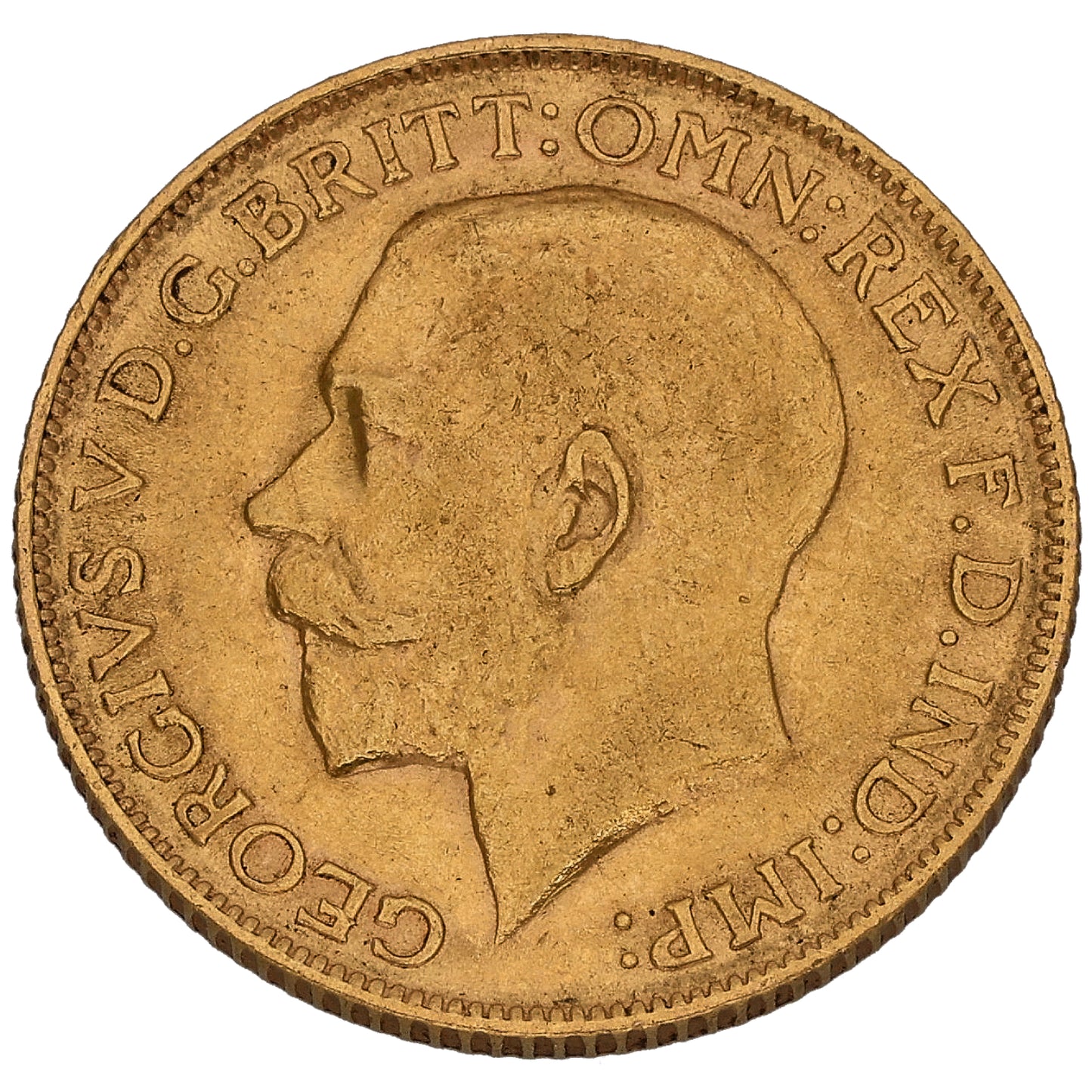 22ct Gold King George V Full Sovereign Coin 1913