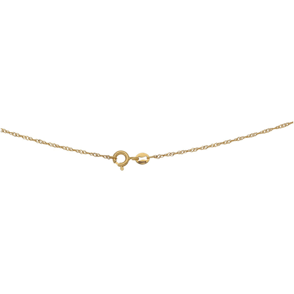 New 22ct Gold Ornate Teardrop 30mm Pendant With Chain 18"