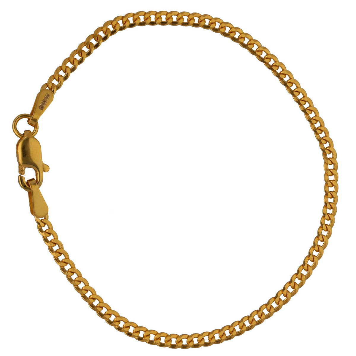 New 22ct Yellow Gold Kid's Curb Bracelet