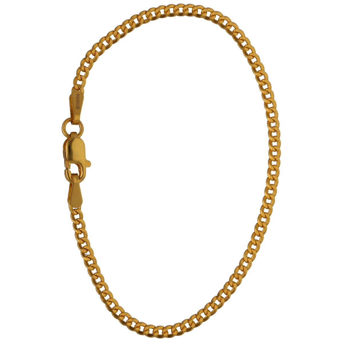 New 22ct Yellow Gold Kid's Curb Bracelet