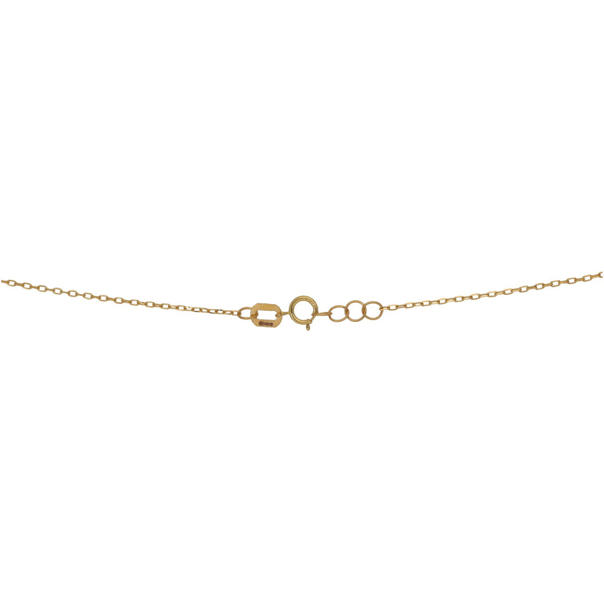New 22ct Gold Triple Beaded Necklace 18"