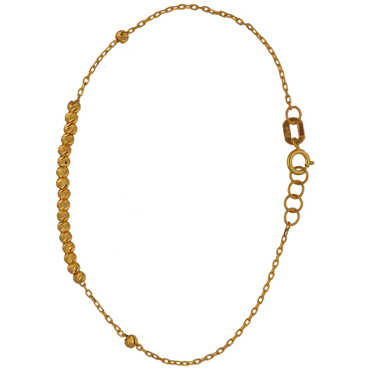 New 22ct Yellow Gold Fancy Beaded Bracelet
