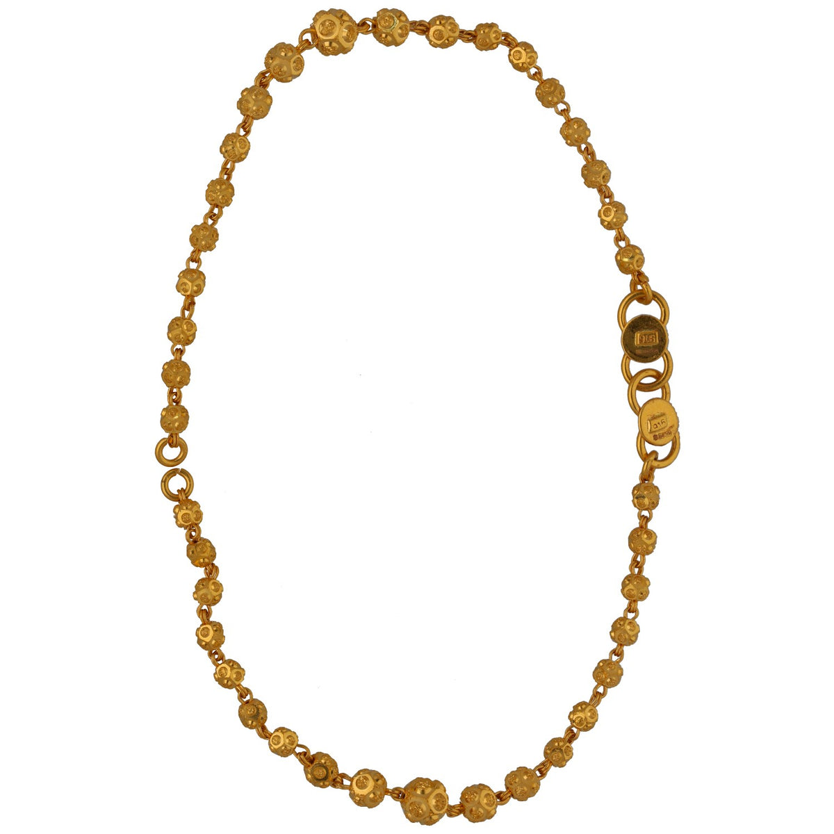 New 22ct Yellow Gold Kid's Plain Bead Bracelet