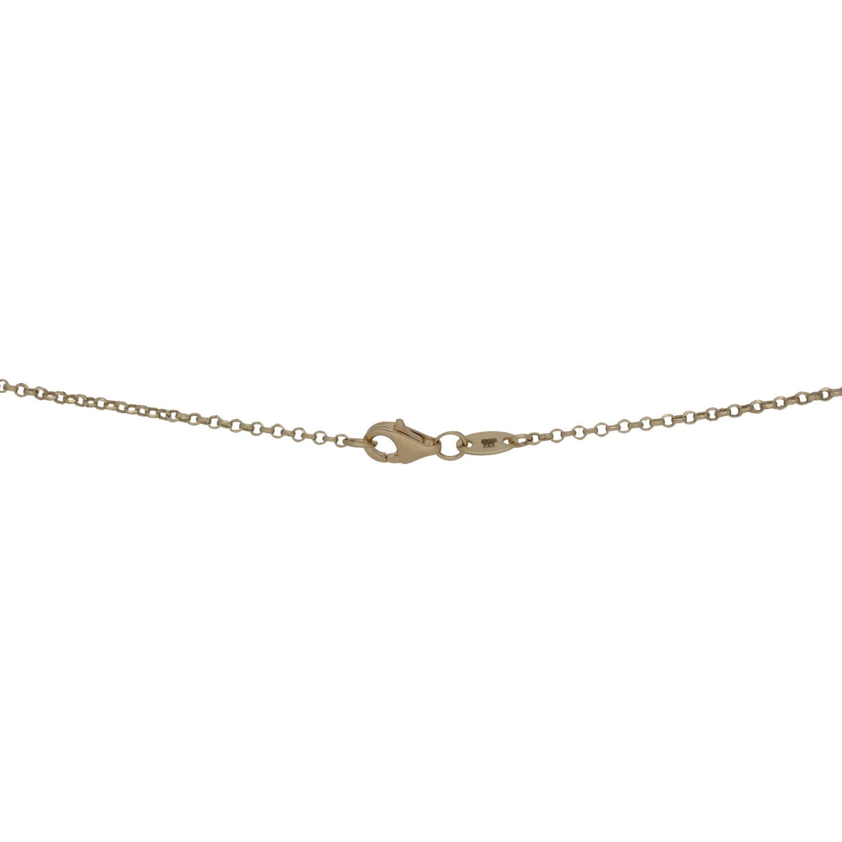 14ct Gold Heart Belcher Necklace 16"