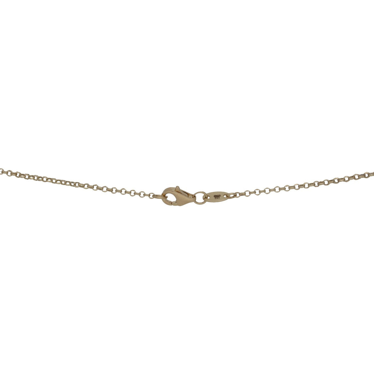 New 14ct Gold Heart Belcher Necklace 16"